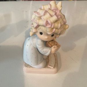 Precious Moments - The Spirit is willing but the flesh is weak.